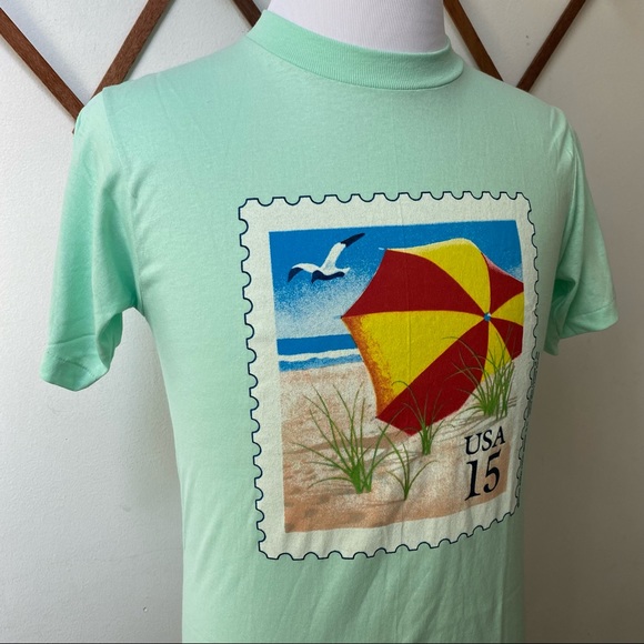1990 Vintage United States Postal Service Stamp 15 Tee - Picture 4 of 16
